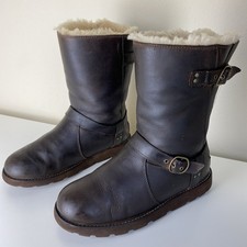 UGG Noira Womens Boots Sheepskin Lined Waterproof Brown Size UK 5.5