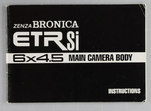Bronica etrsi instructions - etrsi,