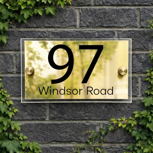 House number plaques - number,