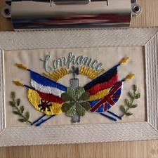 World War one Silk postcard
