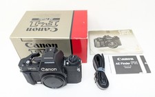 Canon F-1 New  SLR Film Camera  Body With AE Finder FN and Box.