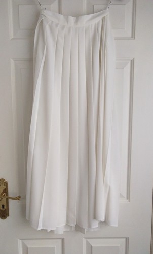 Vintage wallis white pleated - white,