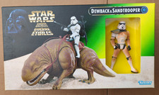 STAR WARS POTF2 DEWBACK AND SANDTROOPER TRI-LOGO 1997 MISB D1