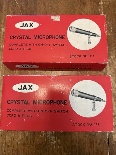 Vintage jax crystal microphone - jax,