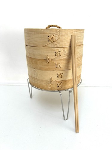 Bamboo utensils basket steamer - basket,