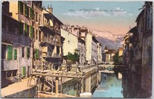 Annecy Vintage Postcard Canal