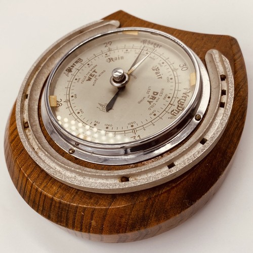 Horse shoe barometer oak - barometer,