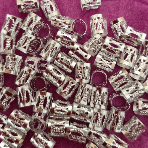 9mm silver plated - , dreadlock