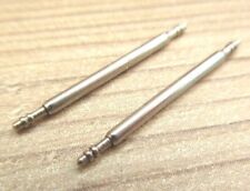 2 Double Flanged Stainless Steel Watch Spring Pins Bars 1.5mm Diameter UK Seller