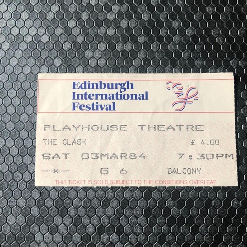 The clash ticket edinburgh - ticket,