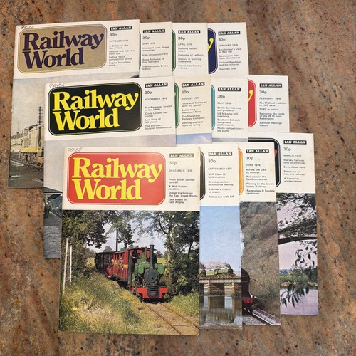 Railway world 1976 complete - railway,