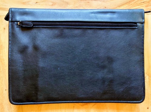 Faux leather folio - faux,