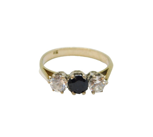 Sterling silver sapphire - silver, &