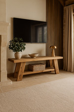 ROME Solid Wood Chunky TV Unit