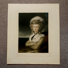 Mrs Maria Cosway signed limited proof edition Mezzotint print by Edmund Wardle
