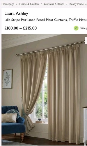 Laura ashley lined curtains - laura, 2