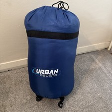 Halfords Urban Escape Envelope Sleeping Bag Double Layer Adults 2-3 Season Blue