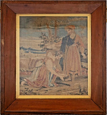 Antique 19th century woolwork