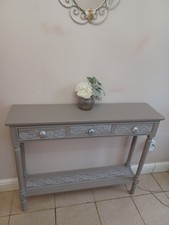 wooden console table for
