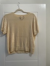 Zara gold sparkly top size M