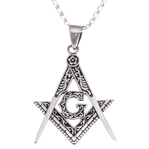 Sterling silver mens masonic - mens,