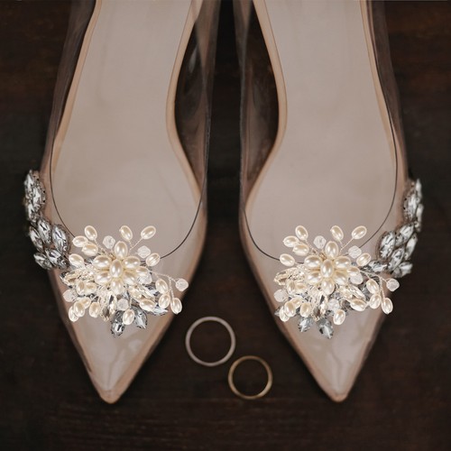 2pcs shoe clips - shoe, rhinestone