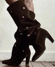 Zara Brown Velvet Studded