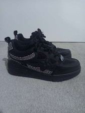 lv skate swarovski black crystal size 10