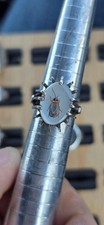 Solid Silver Shibayama insect