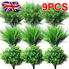 9x Artificial Plants Outdoor
