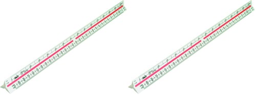 300mm metric triangular scale - metric,