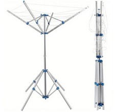 Portable rotary washing - washing, line