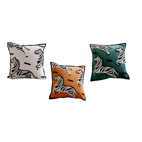 Zebra print throw pillow - zebra,