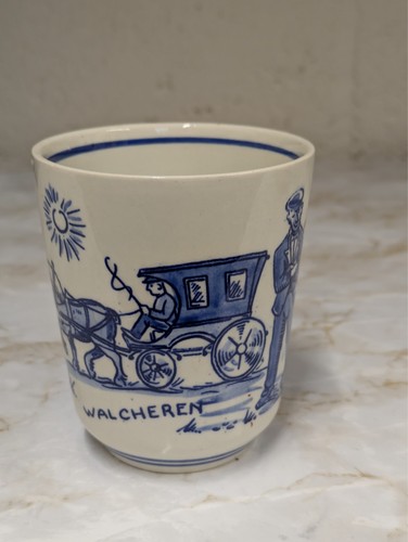 Vintage delft blauw hand - blauw,