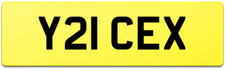 ICE CREAM VAN REG NUMBER PLATE