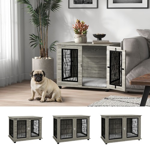Dog crate furniture - dog, end