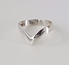 925 Sterling Silver Wishbone Ring  All Sizes