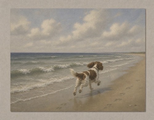 English brown springer spaniel - english,