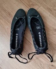 Ladies Black Suede Converse