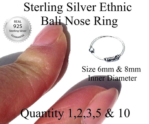 Nose ring ethnic bali - nose,