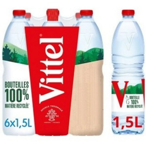 Vittel mineral water - water, 6x1.5l