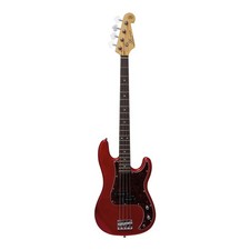 SX Electric Bass PB Red inc