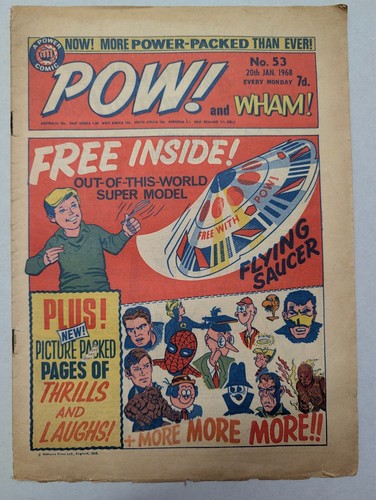 Pow and wham comic no - pow!,