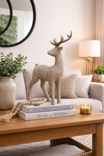 Modern Resin Stag Ornament