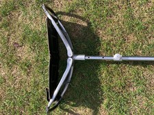 Adjustable Vintage Leather Shooting Stick/Seat Folding Walking Stool Chair