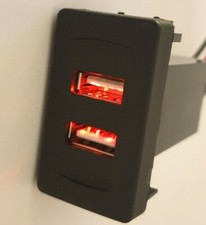 Usb charger red dual - t4,