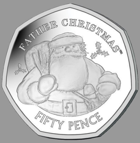 2018 christmas 50p coin - 50p,