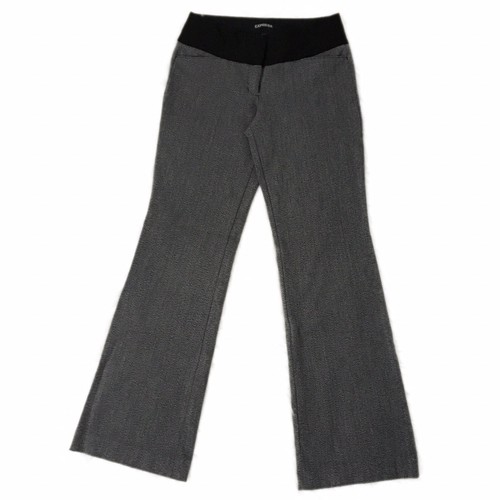 Express gray black flare leg - gray,