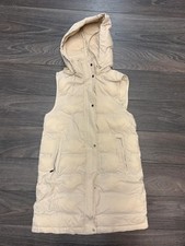Zara Cream Longline Puffer