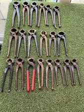 20 X VINTAGE H/ DUTY  PINCERS , 8, 7 & 6 & 5 INCHES IN LENGTH (C)